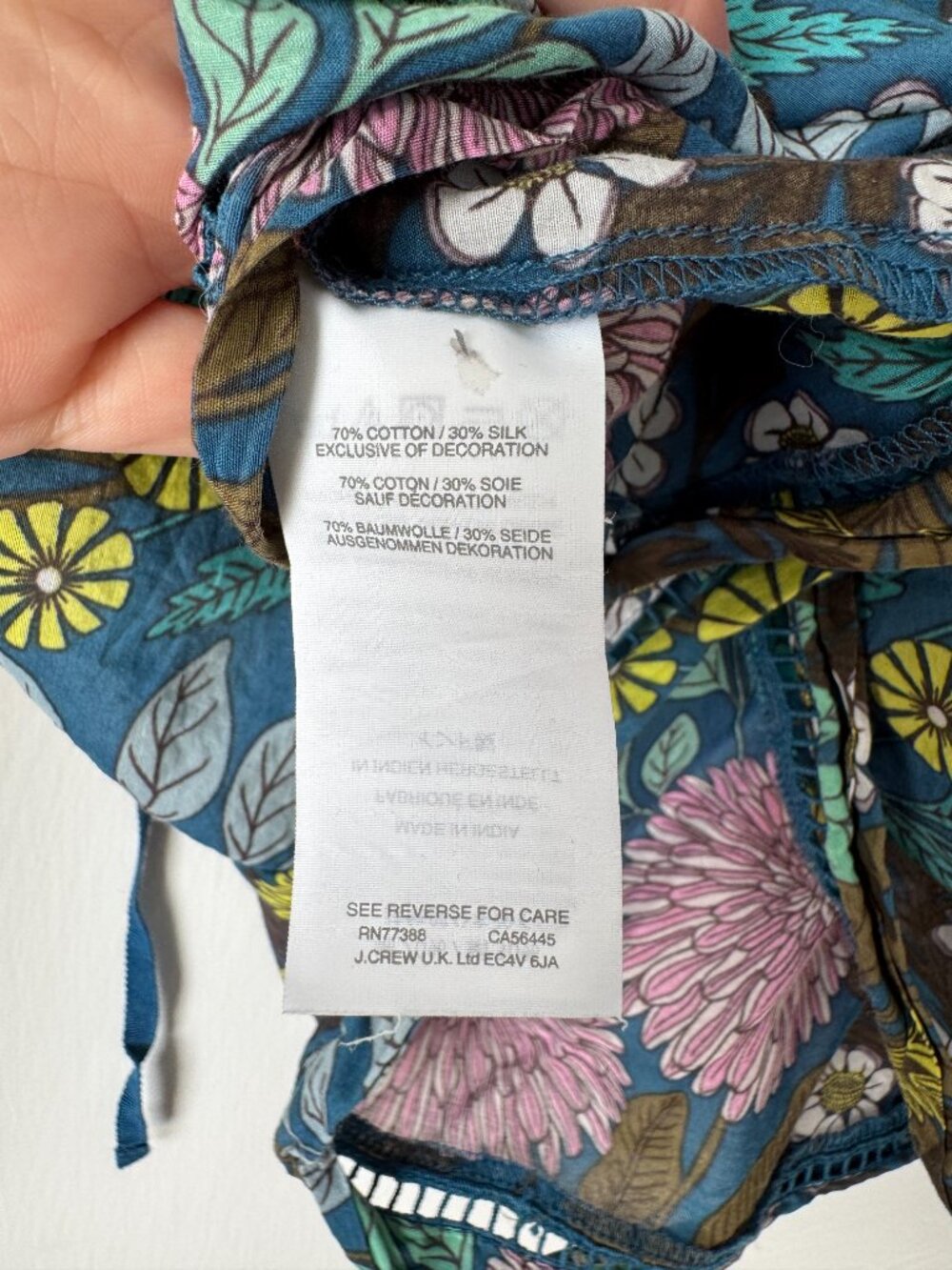 Abigail Borg for J.Crew Silk Blend Prairie Top - S - Picture 6 of 7